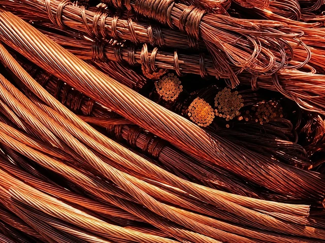 Heavy industrial scrap copper wire bundles and generator winding coils in India