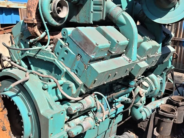Decommissioned factory machinery and old generator scrap yard in Delhi NCR