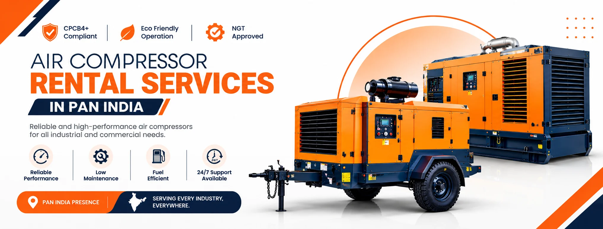 Air Compressor Rental Services In Pan India